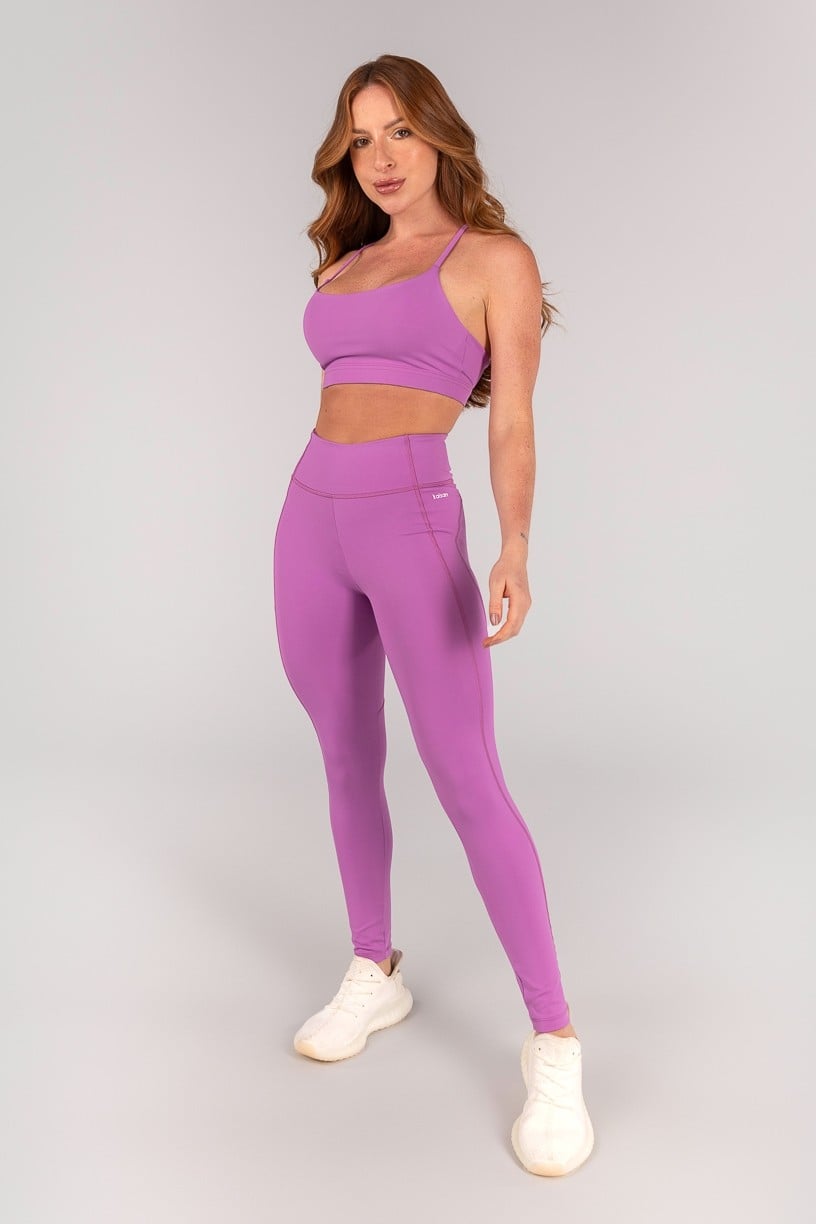 Calça Legging com Coberturas (Orquídea) | Ref: K4387-D