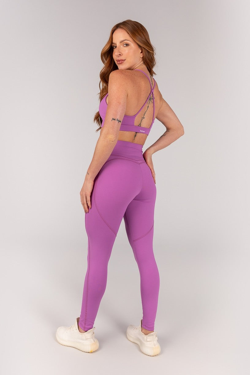 Calça Legging com Coberturas (Orquídea) | Ref: K4387-D