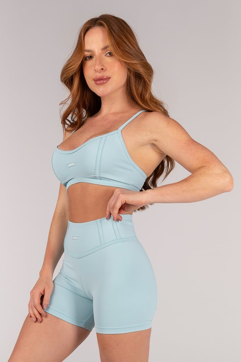 Top com Alças e Detalhe Em Chapado (Glacial) | Ref: K4649-B