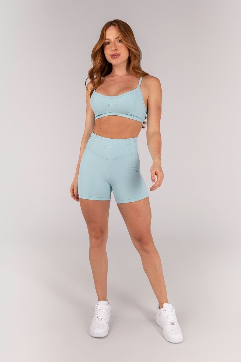 Top com Alças e Detalhe Em Chapado (Glacial) | Ref: K4649-B