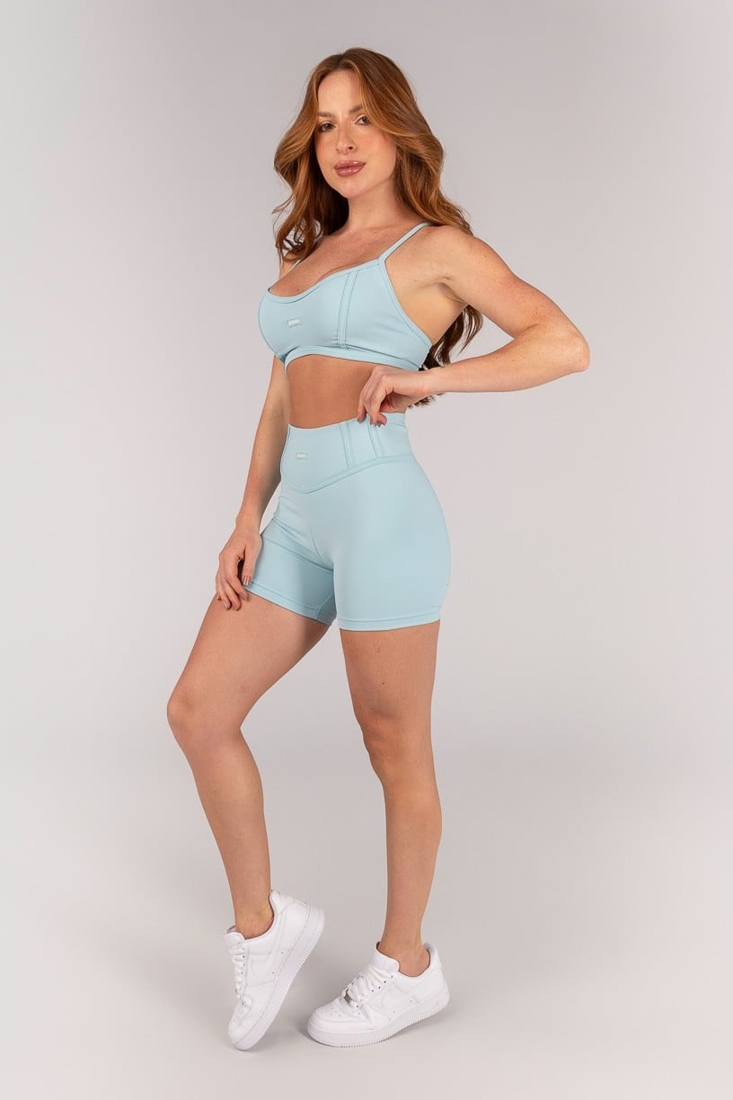Top com Alças e Detalhe Em Chapado (Glacial) | Ref: K4649-B