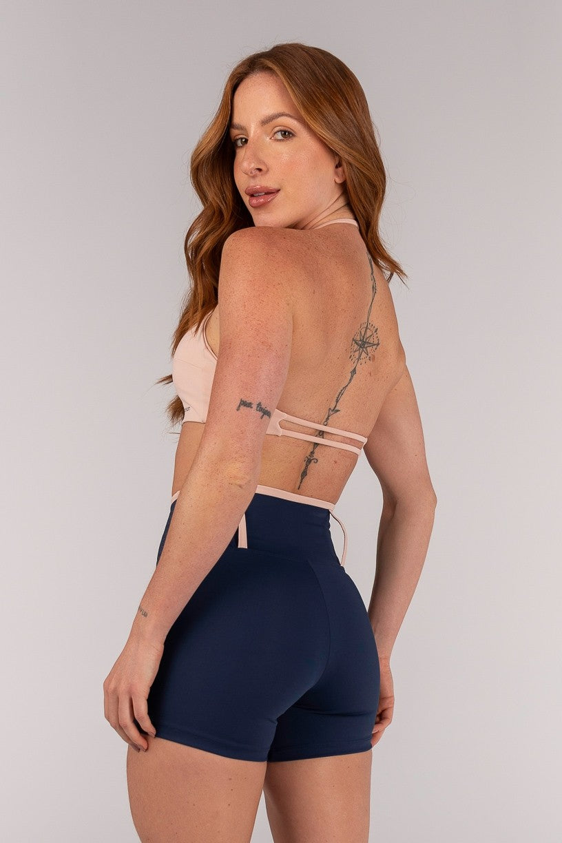 Top com Costas Abertas e Alças Em Rolotê (Nude) | Ref: K4655-B