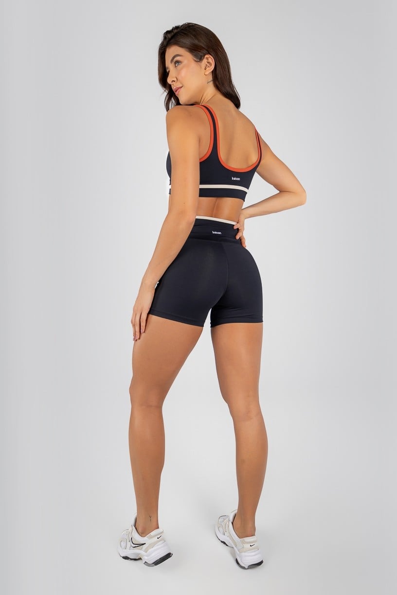 Top Mix com Alças Largas e Chapado (Preto / Cobre / Off-White) | Ref: K4721-A