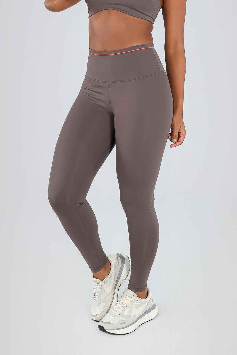 Calça Legging com Vivo (Trufa) | Ref: K4725-A