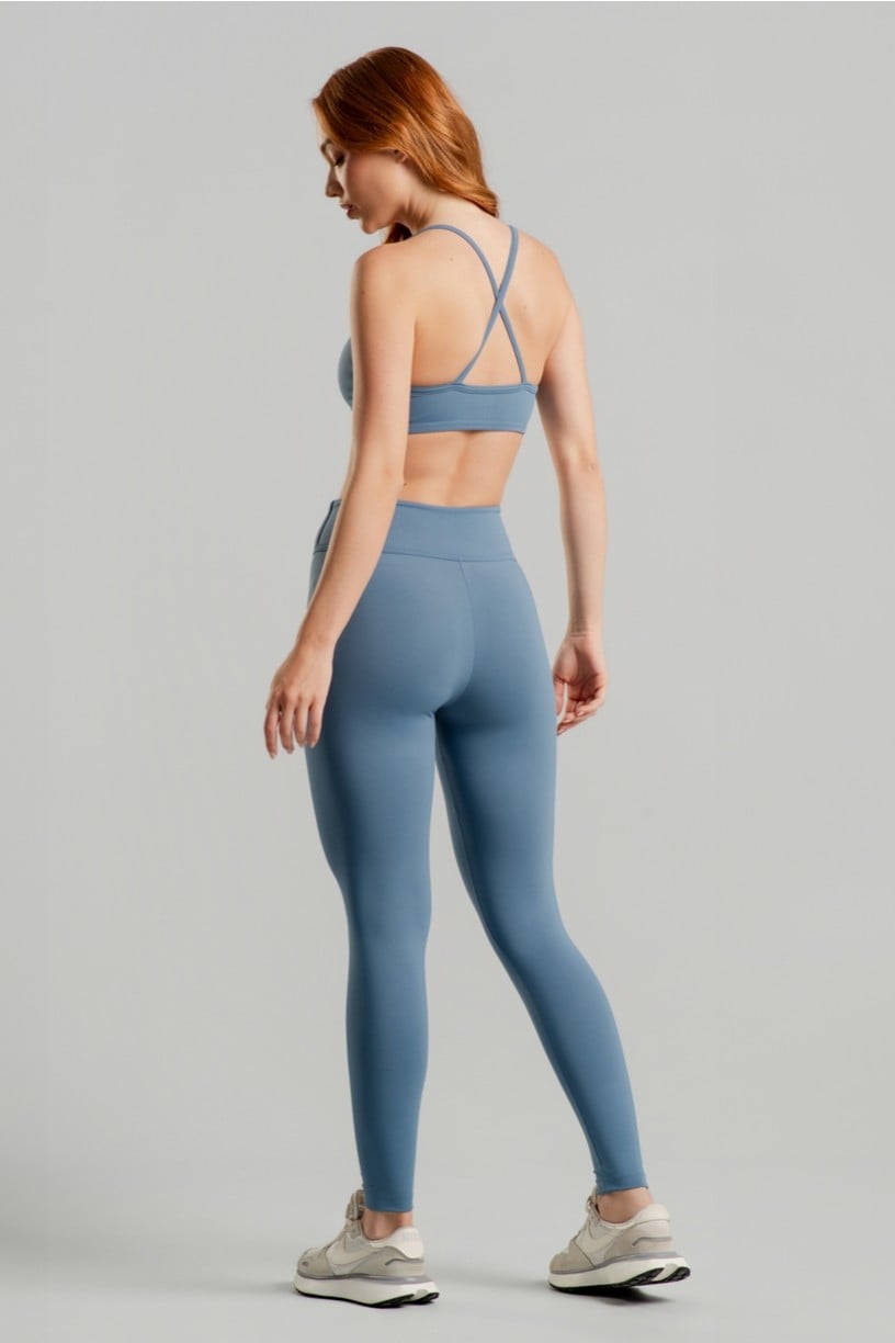 Calça Legging com Detalhes Em Chapado (Bruma) | Ref: K4650-D