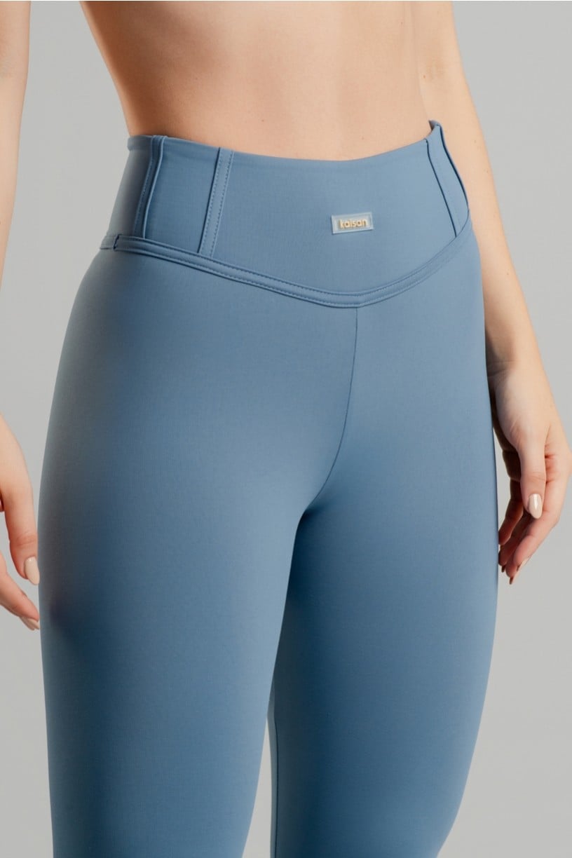 Calça Legging com Detalhes Em Chapado (Bruma) | Ref: K4650-D