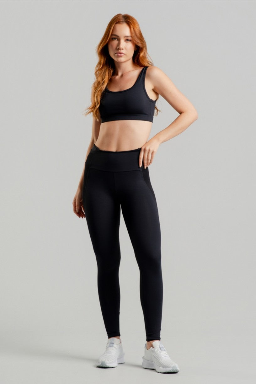Top com Recorte em Tule nas Costas (Preto) | Ref: K4886-A