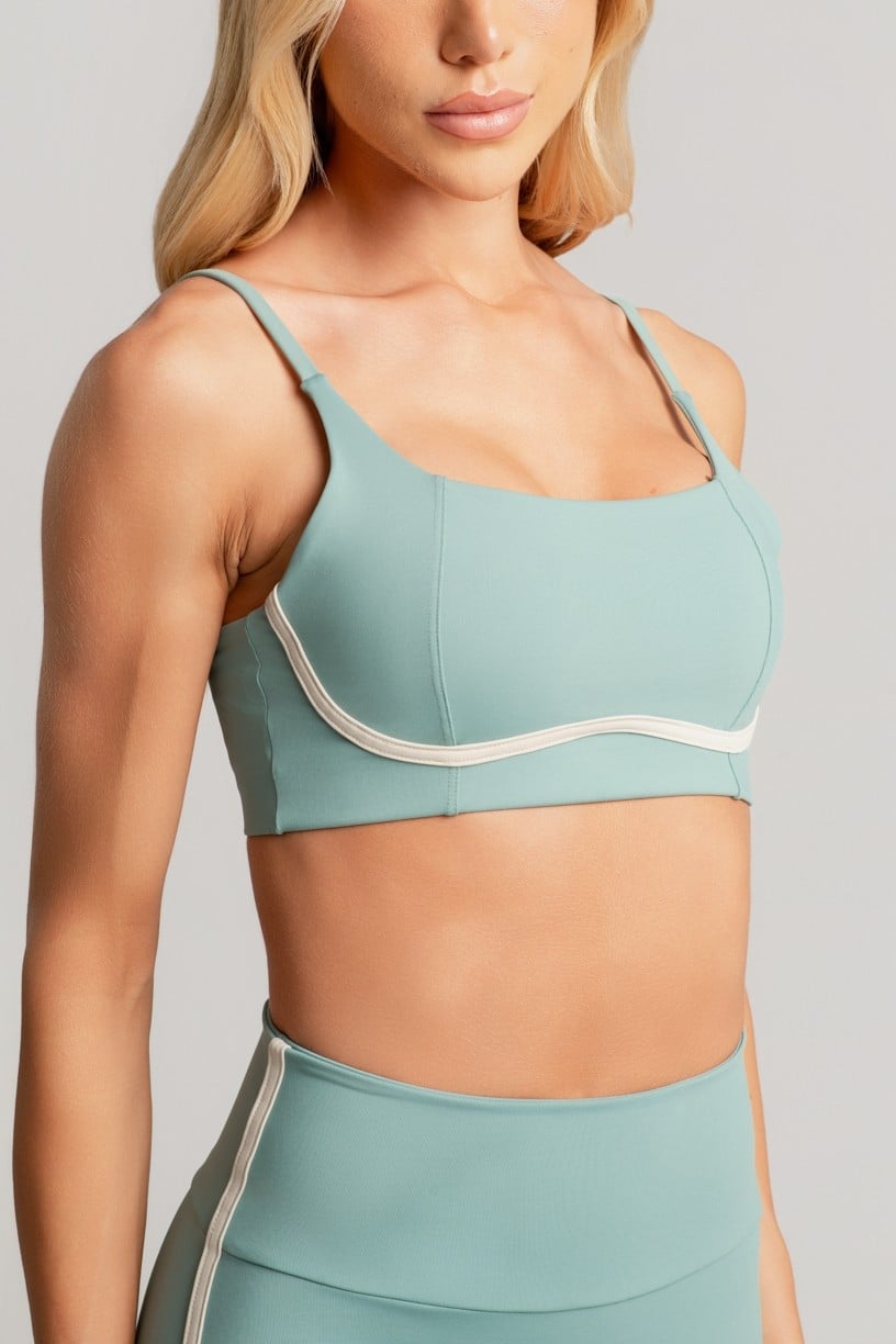 Top com Alças e Detalhe em Chapado (Citrus / Off-White) | Ref: K4484-E