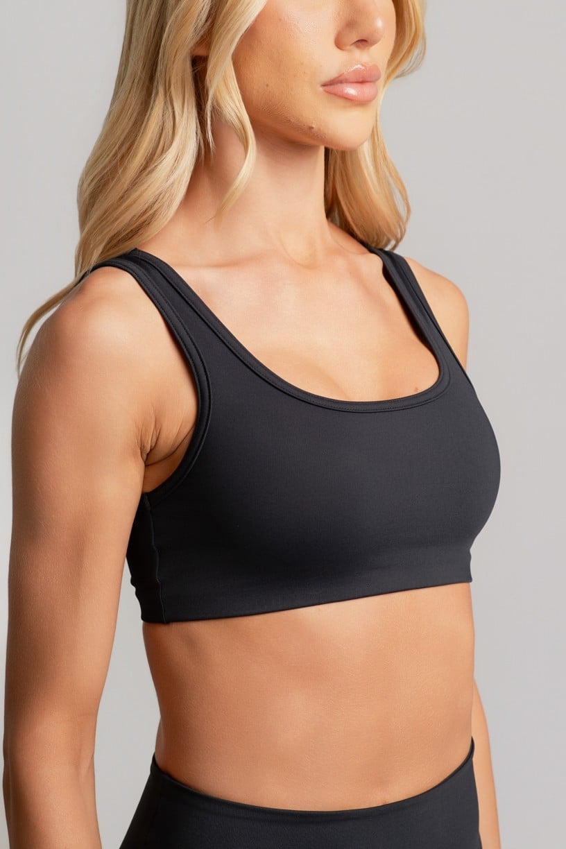 Top Básico com Alças Largas (Preto) | Ref: K4819-A