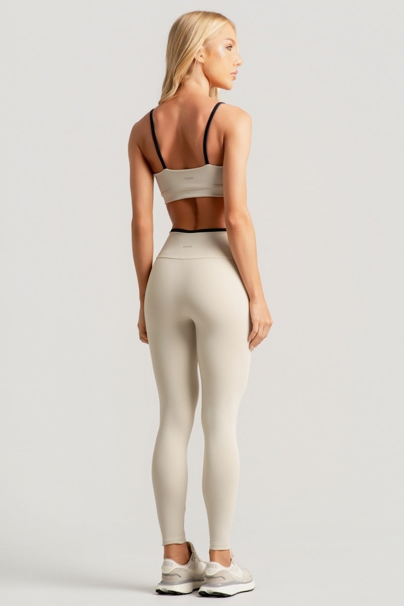 Top com Alças Contrastantes (Off-White / Preto) | Ref: K4907-B