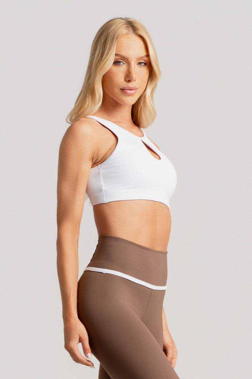 Top com Decote Alto e Gota (Branco) | Ref: K4916-B